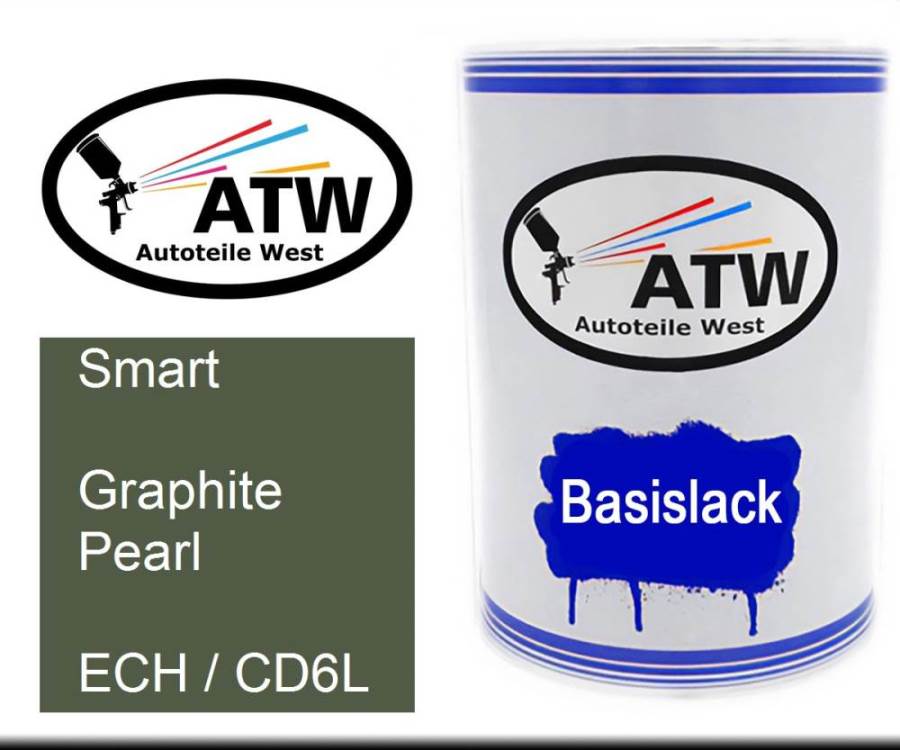 Smart, Graphite Pearl, ECH / CD6L: 500ml Lackdose, von ATW Autoteile West.